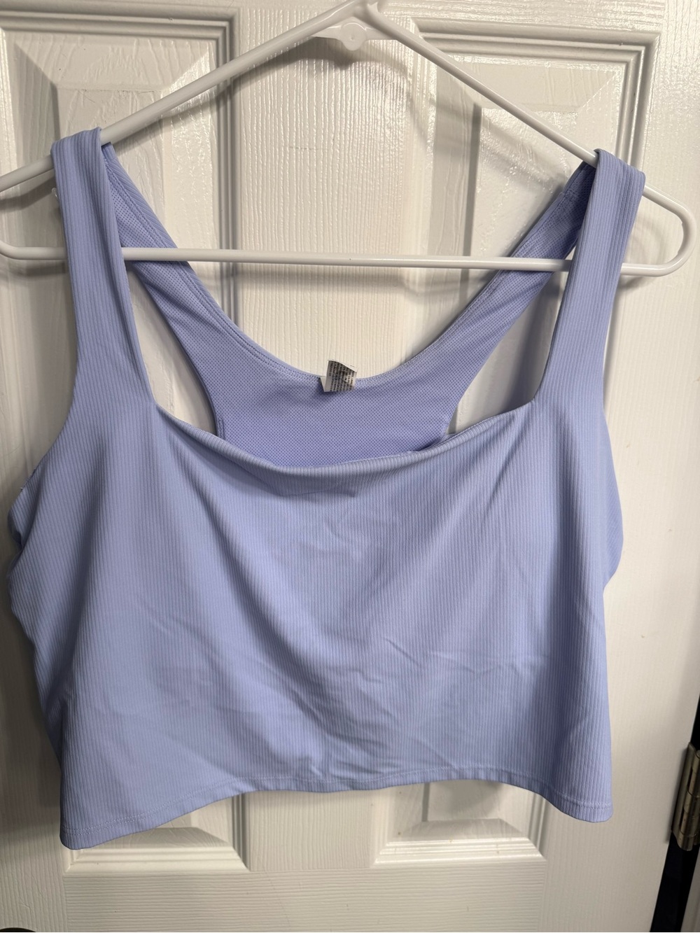 all in motion Light Blue Ribbed Racerback Sports Bra - Picture 2 of 3
